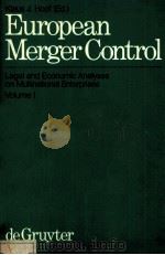 EUROPEAN MERGER CONTROL VOLUME 1（1982 PDF版）