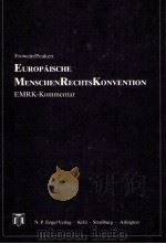 EUROPAISCHE MENSCHENRECHTSKONVENTION   1985  PDF电子版封面  3883570087   