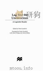 Law and the Unconscious   1997  PDF电子版封面  9780312210236;031221023X   