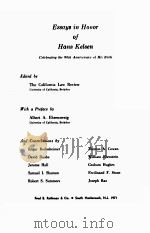 ESSAYS IN HONOR OF HANS KELSEN（1971 PDF版）