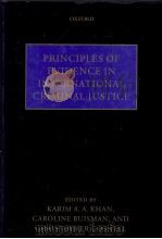 Principles of Evidence in International Criminal Justice     PDF电子版封面  0199588923;0199588929  Karim A. A. Khan 