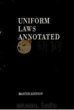 UNIFORM LAWS ANNOTATED VOLUME 12A   1996  PDF电子版封面    WITH ANNOTATIONS GRM STATE AND 