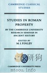 Studies in Roman Property   1976  PDF电子版封面  9780521211154;0521211158   