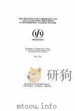THE INFLUECE OF CORPORATE LW AND ACCOUNTING PRINCIPLES IN DETERMINING TAXABLE INCOME（1997 PDF版）