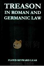 TREASON IN ROMAN AND GERMAIC LAW（1965 PDF版）
