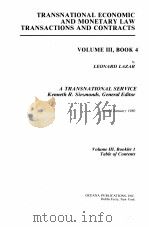 TRANSNATIONAL ECONOMIC AND MONETARY LAW TRANSACTIONS AND CONTRACTS  4（1980 PDF版）