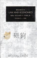 RESEARCH IN LAW AND ECONOMICS  VOLUME 9（1986 PDF版）