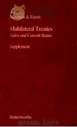 MULTILATERAL TREATIES INDEX AND CURRENT STATUS   1984  PDF电子版封面     