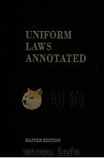 UNIFORM LAWS ANNOTATED  VOLUME 8 PART I   1998  PDF电子版封面     