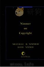NIMMER ON COPYRIGHT VOLUME 5-2     PDF电子版封面    MELVILLE B.NIMMER DAVID NIMMER 