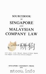 Sourcebook of Singapore and Malaysian company law（1975 PDF版）