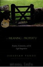 The Meaning of Property     PDF电子版封面  9780300115451;0300115458  Jedediah Purdy 