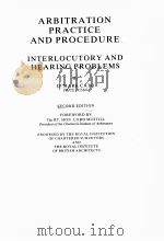ARBITRATION PRACTICE AND PROCEDURE  INTERLOCUTORY AND HEARING PROBLEMS  3  ECOND EDITION（1997 PDF版）