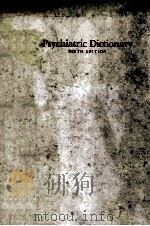PSYCHIATRIC DICTIONARY SIXTH EDITION   1989  PDF电子版封面  0195052935  ROBERT JEAN CAMPBELL 