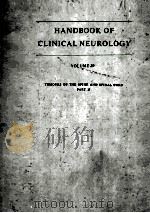 HANDBOOK OF CLINICAL NEUROLOGY  VOLUME 20  TUMOURS OF THE SPINE AND SPINAL CORD  PART 2（1976 PDF版）