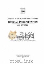 JUDICIAL INTERPRETATION IN CHINA   1997  PDF电子版封面  0421588004  NANPING LIU 