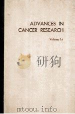 ADVANCES IN CANCER RESEARCH  VOLUME 14（1971 PDF版）