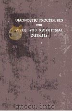 DIAGNOSTIC PROCEDURES FOR VIRUS AND RICKETTSIAL DISEASES  SECOND EDITION（1956 PDF版）