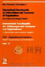 International Encyclopedia of Abbreviations and Acronyms of organizations vol9/band 9   1994  PDF电子版封面  3598221606   