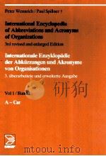 International Encyclopedia of Abbreviations and Acronyms of organizations vol10/band 10   1994  PDF电子版封面  3598221606   