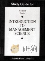 Study guide for introduction to management science（1992 PDF版）