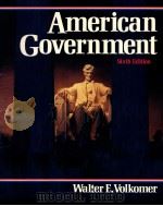 American government sixth edition   1992  PDF电子版封面  0130288616   