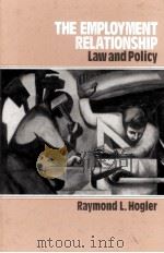 The employment relationship law and policy（1989 PDF版）