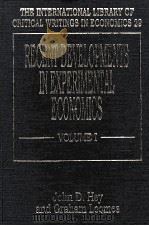 Recent developments in experimental economics volume Ⅰ   1993  PDF电子版封面  1852787309  John D. Hey and Graham Loomes 