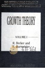 Growth theory volume Ⅰ descriptive growth theories（1991 PDF版）