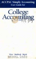 ACCPAC simply accounting user guide for college accounting seventh edition   1994  PDF电子版封面  0028014944   
