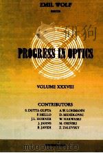 Progress in optics Vol. XXXVIII   1998  PDF电子版封面  0444829075  Wolf;Emil. 