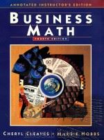 Business math annotated instructor's edition fourth edition   1996  PDF电子版封面  0133977536   