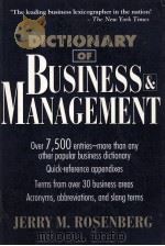 Dictionary of business and management   1993  PDF电子版封面    Jerry Martin.Rosenberg 