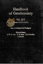HANDBOOK OF GEOCHEMISTRY  VOLUME II/1（1978 PDF版）