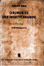 GRUNDRISS DER INSEKTENKUNDE   1966  PDF电子版封面     