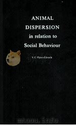 Animal dispersion in relation to social behaviour（1962 PDF版）