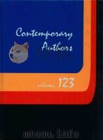 CONTEMPORARY AUTHORS  VOLUME 123   1988  PDF电子版封面  0810319233   