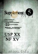 SUPPLEMENT 5 USP 20 NF 15   1984  PDF电子版封面     