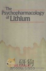 The psychopharmacology of lithium（1984 PDF版）