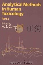 ANALYTICAL METHODS IN HUMAN TOXICOLOGY  PART 2（1986 PDF版）