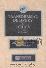 TRANSDERMAL DELIVERY OF DRUGS  VOLUME 1（1987 PDF版）