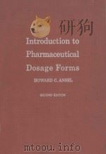 INTRODUCTION TO PHARMACEUTICAL DOSAGE FORMS  SECOND EDITION   1976  PDF电子版封面  0812105613  HOWARD C.ANSEL 
