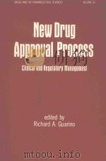 New drug approval process:clinical and regulatory management   1987  PDF电子版封面  0824773829  Guarino;Richard A. 