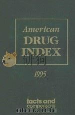 AMERICAN DRUG INDEX 1995 39TH EDITION（1995 PDF版）