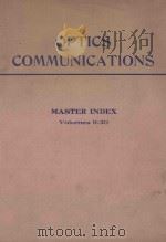 OPTICS COMMUNICATIONS  MASTER INDEX  VOLUME 11-20     PDF电子版封面    F.ABELES.PARIS 