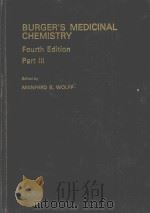 BURGER'S MEDICINAL CHEMISTRY  FOURTH EDITION  PART 3（1981 PDF版）