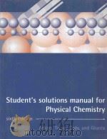 STUDENT'S SOLUTIONS MANUAL FOR PHYSICAL CHEMISTRY  SIXTH EDITION（1998 PDF版）