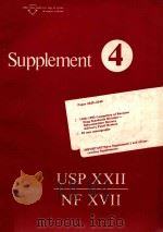 SUPPLEMENT 4 USP 22 NF 17   1991  PDF电子版封面     
