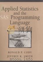 Applied statistics and the SAS programming fourth edition（1997 PDF版）