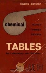 chemical tables fort laboratory lndustry   1969  PDF电子版封面    wolfganh helbing and adolf bur 